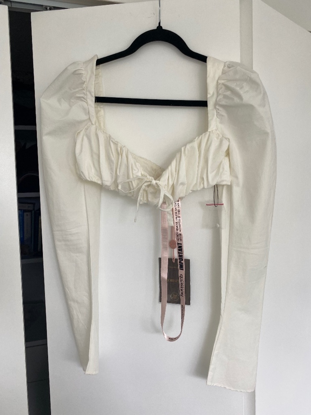 House of CB Shira White Puff Sleeve Top - Going Out Top